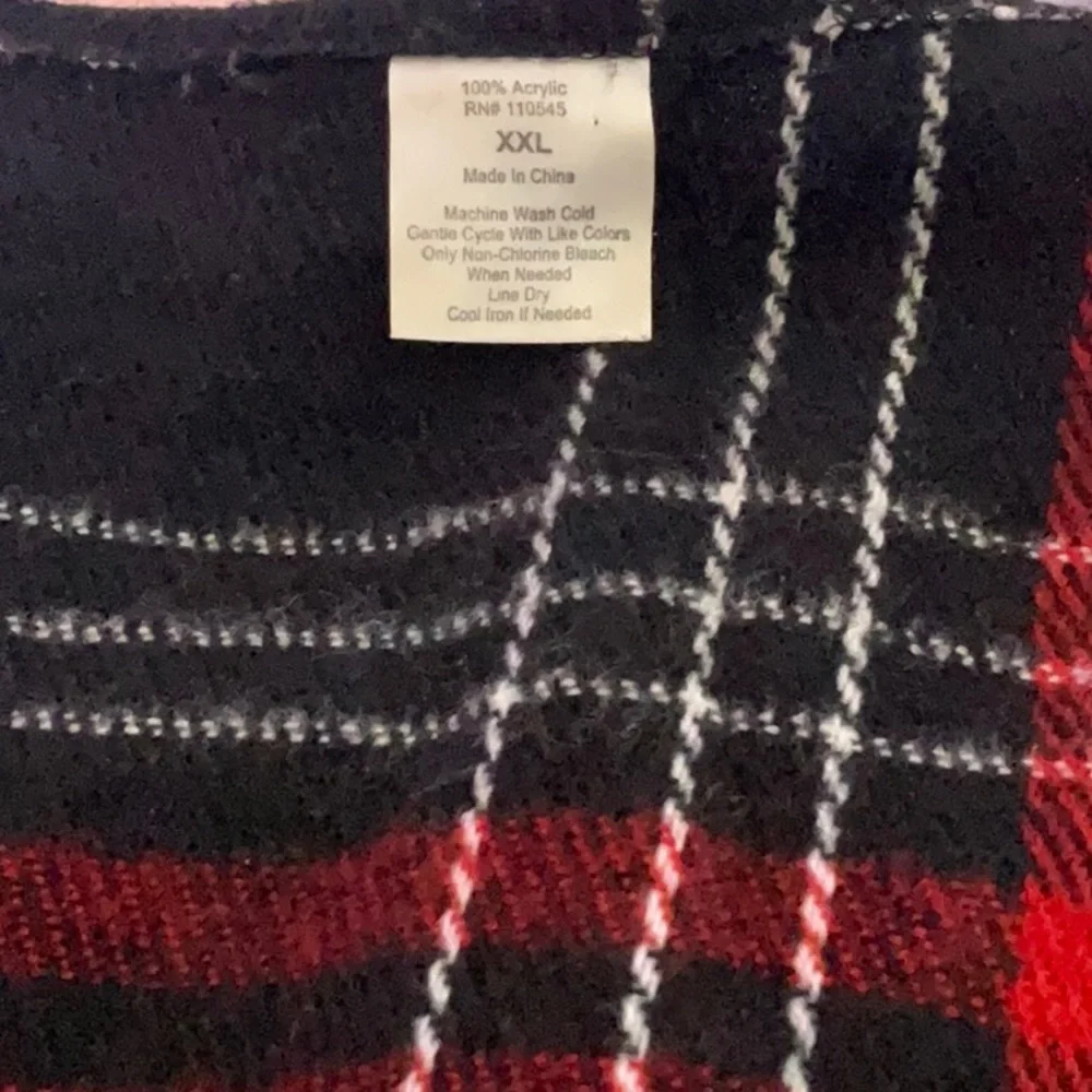 Plaid Vest with Fringes